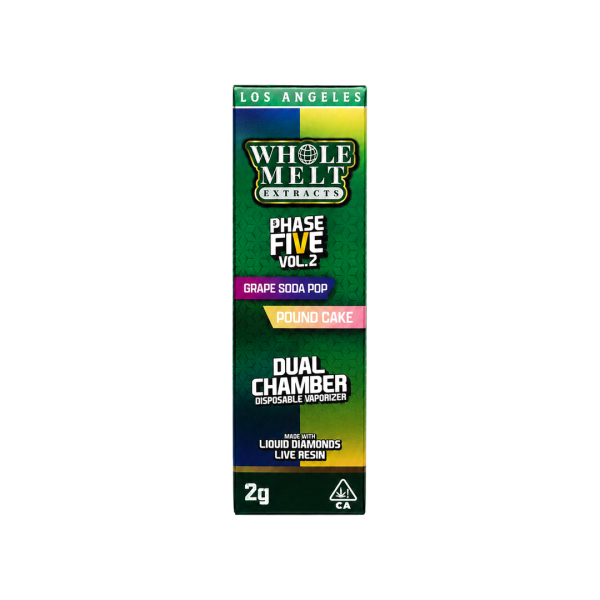 Whole Melt Dual Chamber V5 2G Dispos - Grape Soda Pop + Pound Cake