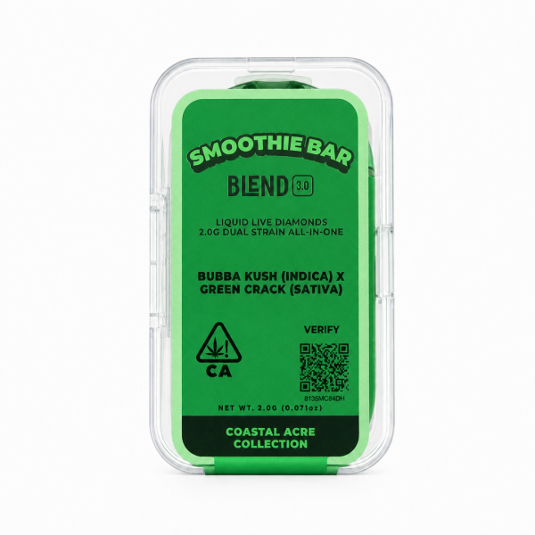 Smoothie Bar 2G Dispos - Bubba Kush x Green Crack