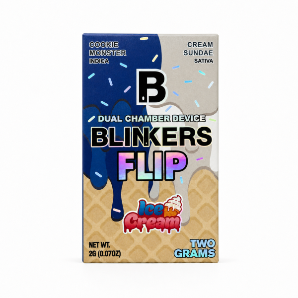 Blinkers Flip Dual Chamber 2G Dispos - Cookie Monster + Cream Sundae