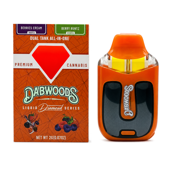 Dabwoods Dual Tank 2G Dispos - Berries Cream x Berry Runtz