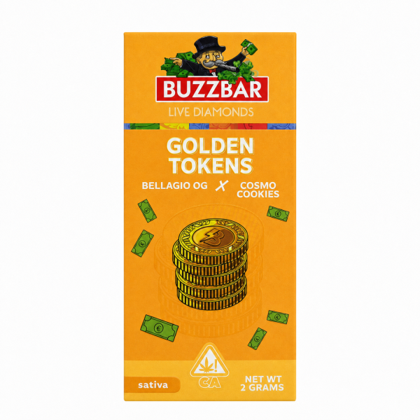 Buzz Bar 2G Dispos - Golden Tokens