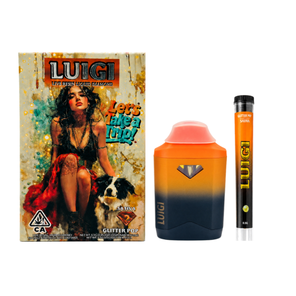Luigi 2G Dispos + 0.5G Infused Preroll - Glitter Pop
