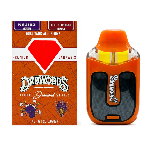 Dabwoods Dual Tank 2G Dispos - Purple Punch x Blue Starburst