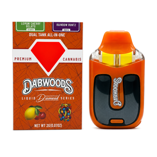 Dabwoods Dual Tank 2G Dispos - Lemon Cherry Gelato x Rainbow Runtz