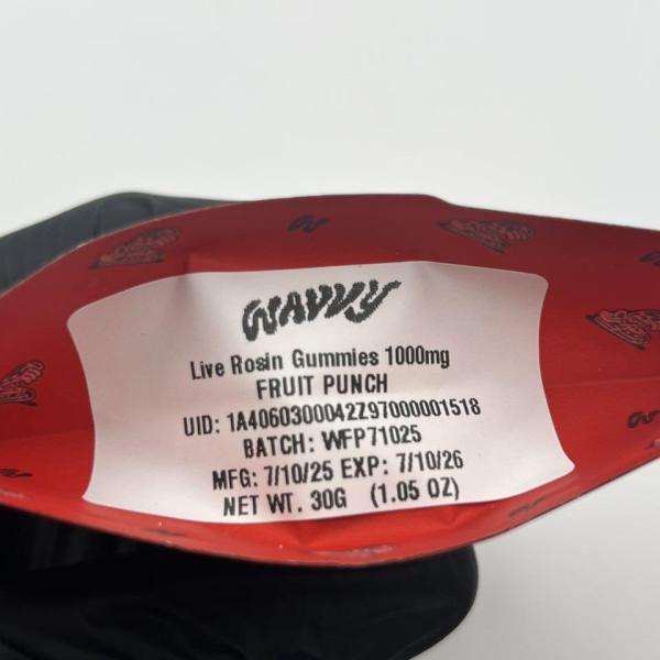 ⭐️ 1,000mg live rosin gummies by Wavvy ⭐️